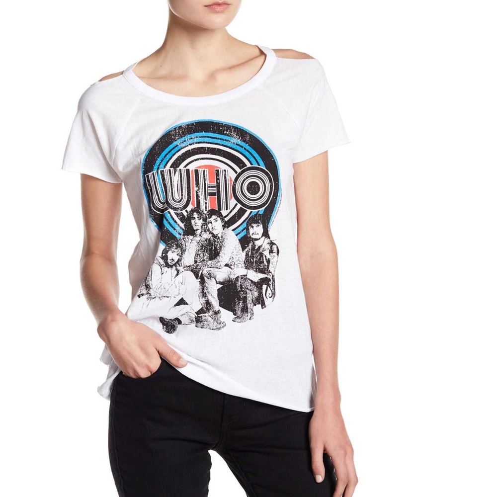 Chaser The Who Vintage Cold Shoulder T-shirt
